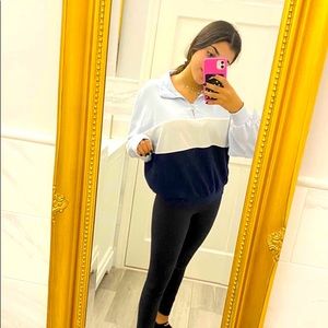 Garage multi-color quarter zip hoodie